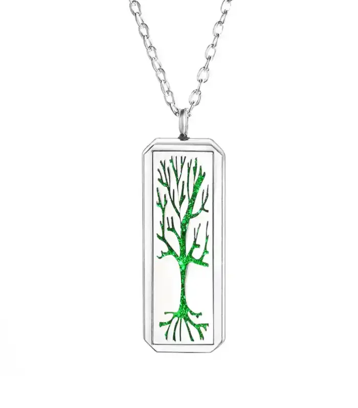 Aromatherapy Diffuser Locket Pendant Necklace with Refill Pads