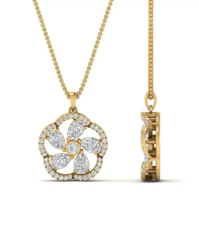 CZ Crystal Pendant Necklace